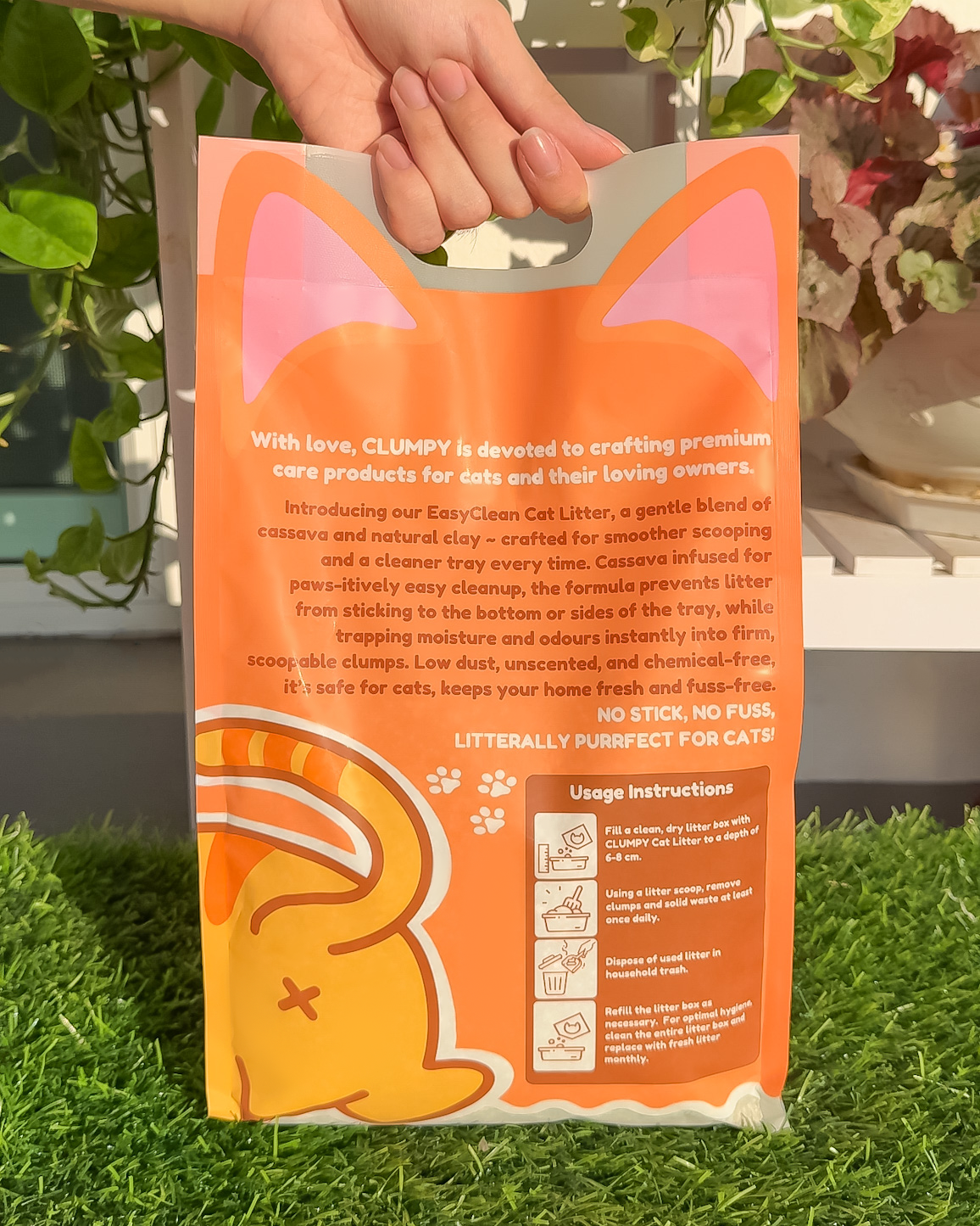 2KG Clumpy EasyClean Cassava Cat Litter