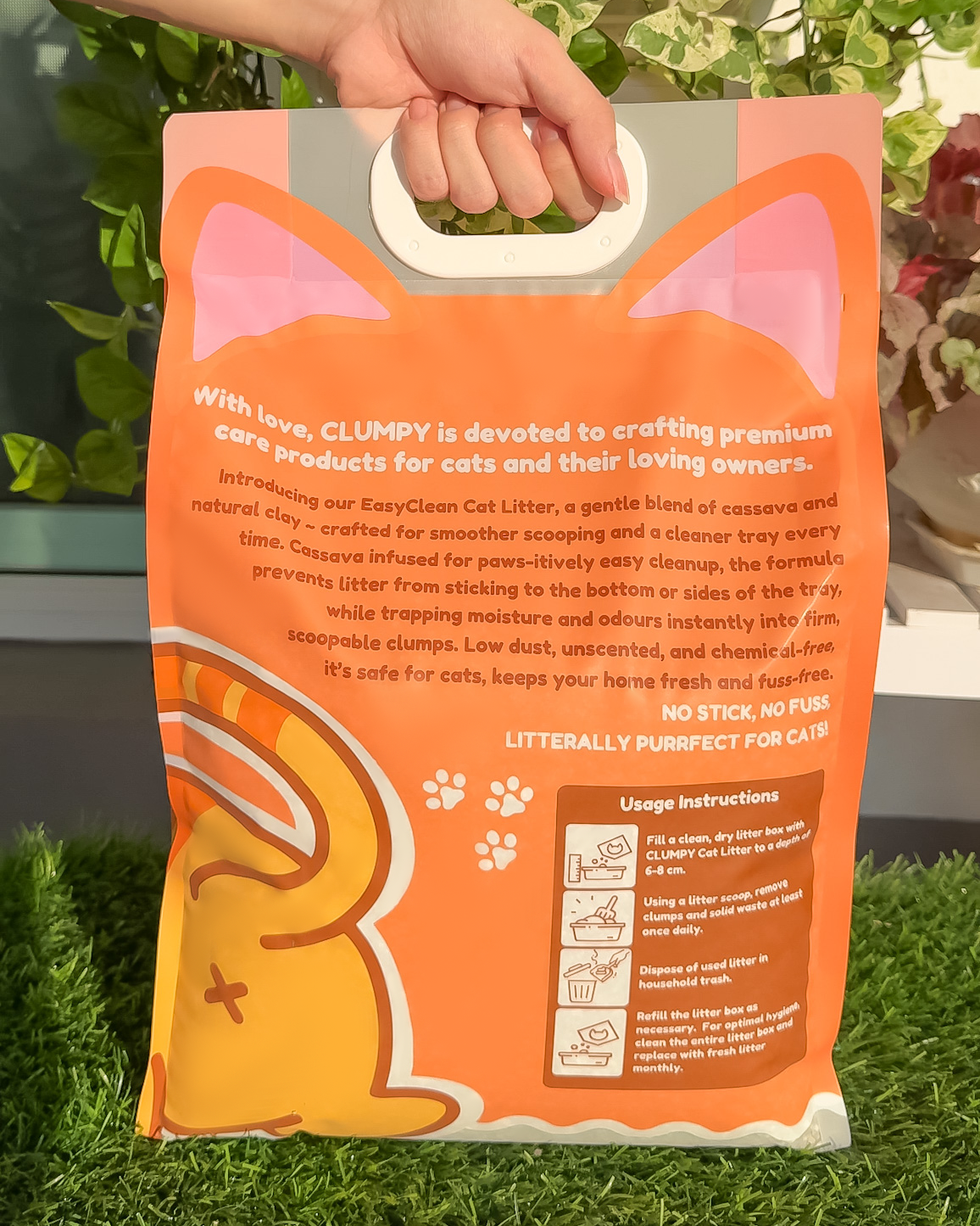 10L 7KG Clumpy EasyClean Cassava Cat Litter