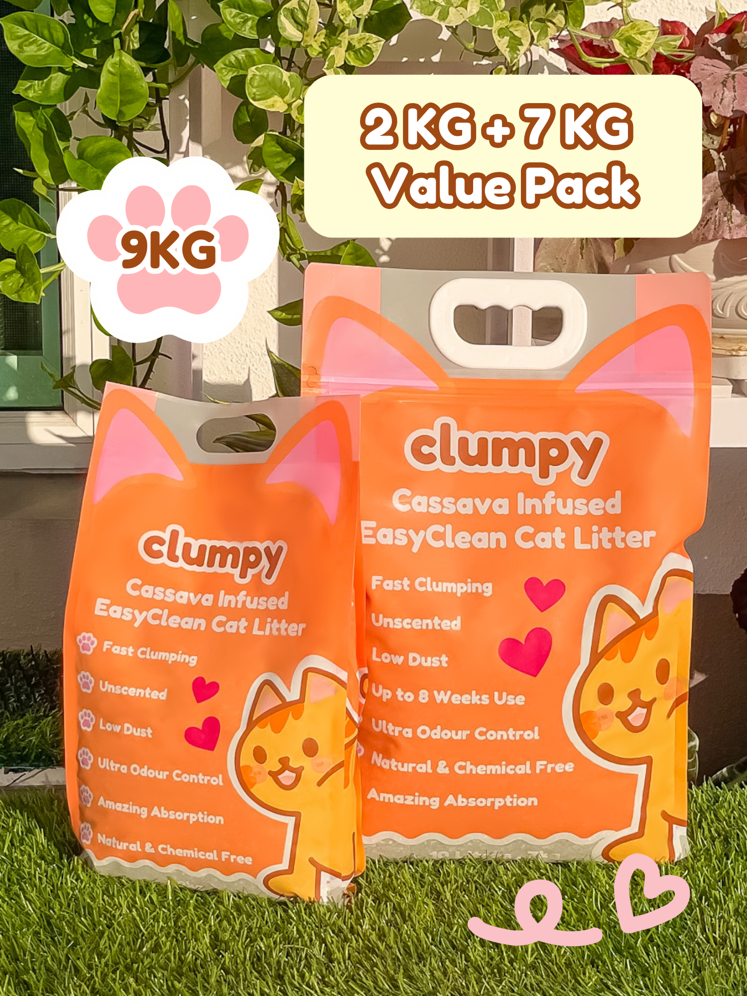 Early Access Special! Buy 7kg, Get 2kg FREE Cassava Cat Litter